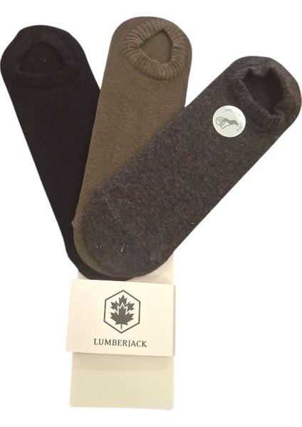 Creamy 3 Lü Çorap Siyah Haki Gri