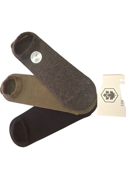 Creamy 3 Lü Çorap Siyah Haki Gri modelleri