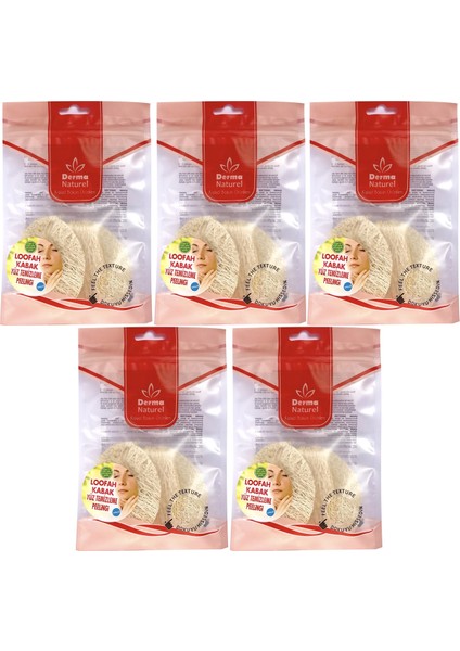 Loofah Yüz Temizleme (Sivilce ve Siyah Noklar Için) Peeling Ms-06 (5 Li Set)