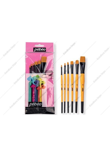 Pebeo Sulu Boya Fırça Seti