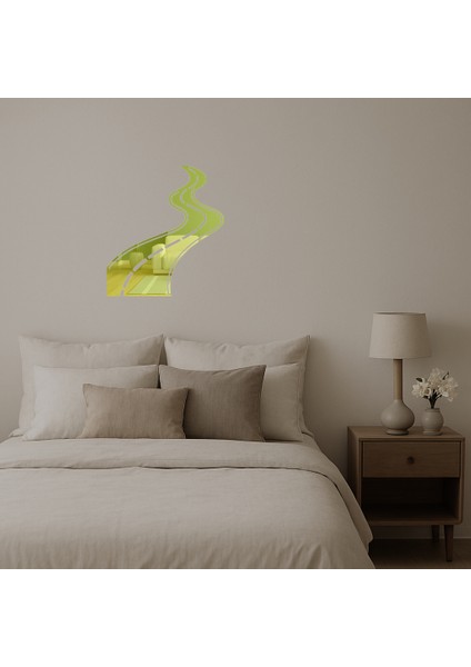 Dalgalı Yol Sanat Altın Aynalı Tablosu - KT5419-8915 fiyatları