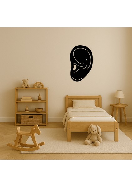 Minimal Kulak Tasarımlı Dekoratif Tablo - KT4534-3001 modelleri