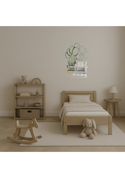 Pasta ve Balon Dekoratif Aynalı Tablo - KT5615-7492 fırsatları