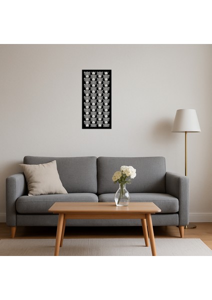 Modern Geometrik Desenli Mdf Duvar Tablosu - KT8734-6895 fırsatları