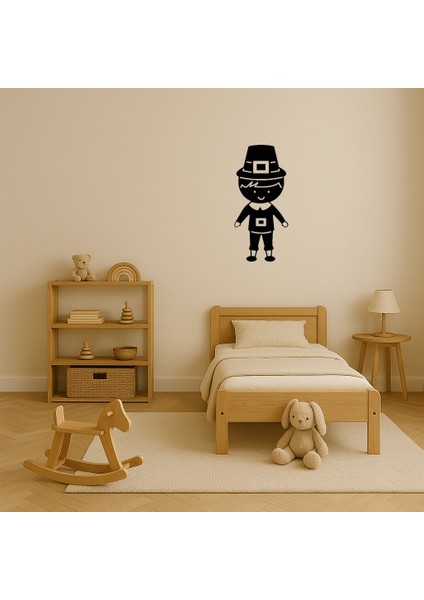 Sanatsal Mdf Pilgrim Amerikan Çocuk Duvar Tablosu - KT4769-2049 modelleri