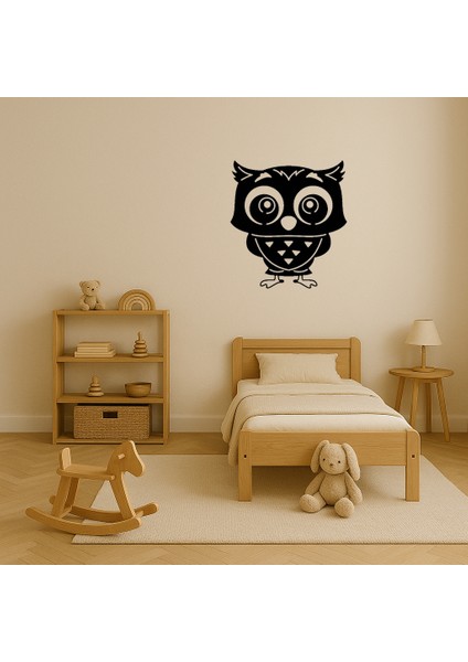 Stilize Baykuş Desenli Ahşap Tablo - KT7686-7192 modelleri