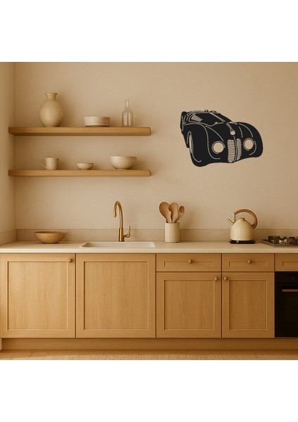 Retro Araba Desenli Mdf Duvar Tablosu - KT1185-9289 fiyatları