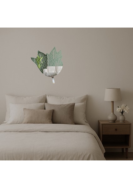 Renkli Çiçekler Dekoratif Aynalı Tablo - KT9812-7197 fiyatları
