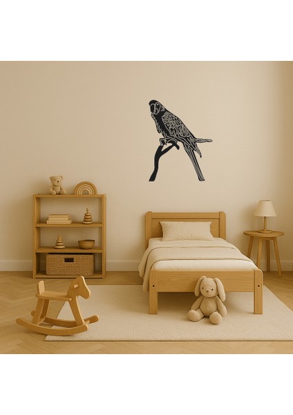 Tropikal Macaw Papağan Dekoratif Mdf Tablo - KT8386-4889 modelleri