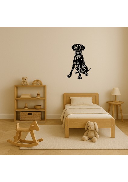 Kırmızı Tasma Dalmaçyalı Köpek Dekoratif Tablo - KT9384-5962 modelleri