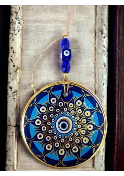 Dekoratif Desen Nazar Boncuklu Duvar Süsü Cam Duvar Dekoru fiyatları