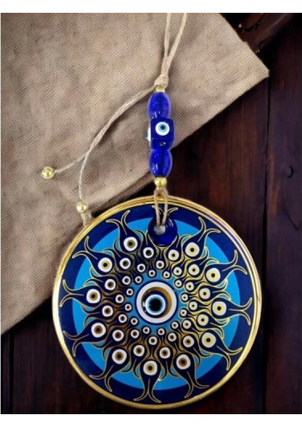 Dekoratif Desen Nazar Boncuklu Duvar Süsü Cam Duvar Dekoru indirimleri