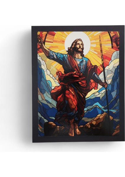 Isa Ilahi Zafer Vitray Ahşap Dekor fiyatları