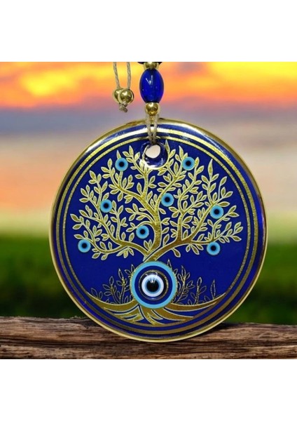 Hayat Ağacı Şekilli Yaldızlı Duvar Süsü Cam Hediyelik Dekor modelleri