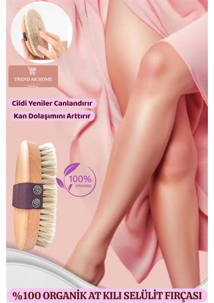 At Kılı Selülit Fırçası-Batık, Çatlak ve Selülit Kuru Fırçalama Peeling Fırçası