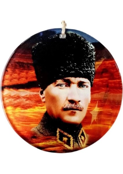 Kalpaklı Atatürk 15 Santimetre Füzyon Cam Duvar Süsü fiyatları