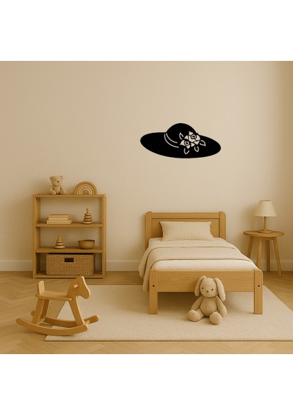 Çiçek ve Şapka Detaylı Kadın Mdf Tablo - KT4994-1583 modelleri