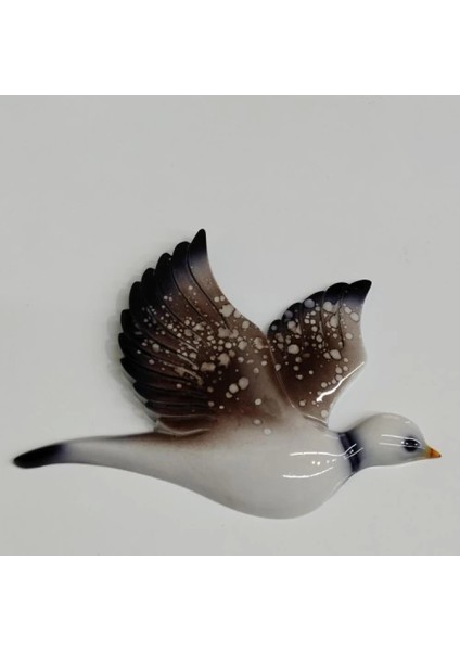 Dekoratif Kahverengi Renk Üç Martı Seramik Duvar Süsü fiyatları