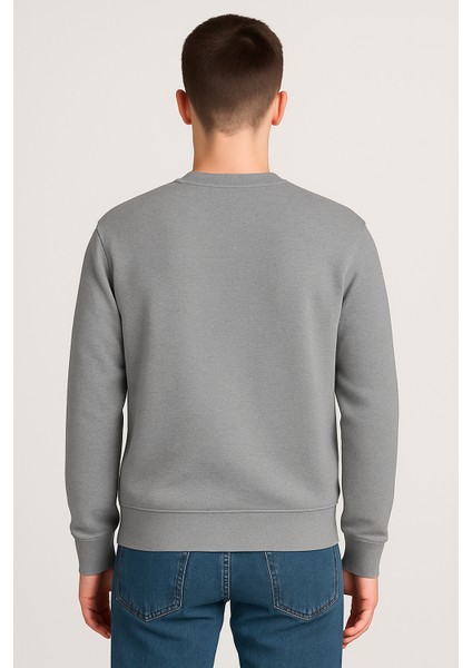 Kadın - Erkek Sweatshirt – Bisiklet Yaka Basic Uzun Kollu Rahat Fit fiyatları