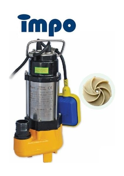 Impo V750F 1 Hp 220 V Pis - Kirli Su Drenaj Pompa