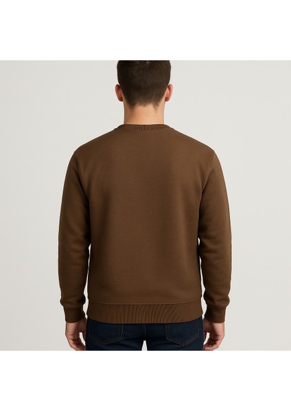Kadın - Erkek Sweatshirt – Bisiklet Yaka Basic Uzun Kollu Rahat Fit fiyatları
