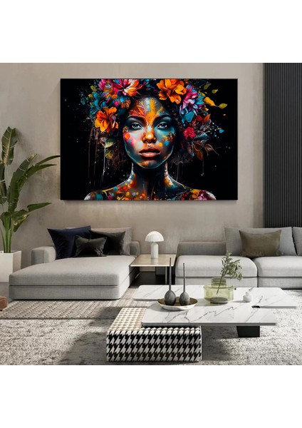 Modern Afro-Amerikan Kadın Graffiti Duvar Sanatı indirimleri