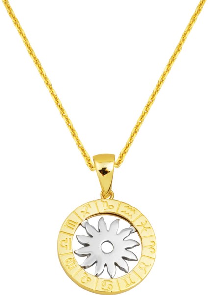 Burç Sembolü 14 Ayar Altın Kolye
