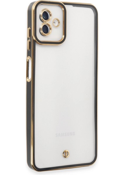 Samsung Galaxy A04 Kılıf Liva Lens Silikon - Siyah Svlrs