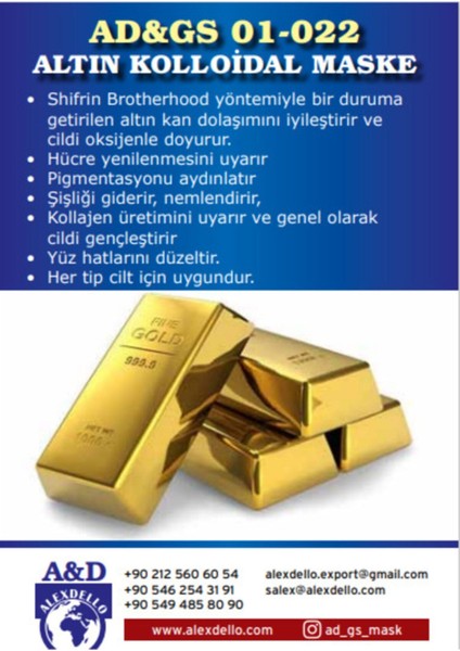 Gözenek Temizleyici, Sıkılışatırıcı ve Güzellik Maskesi - Altın Kolloidal Maske - 30 gr fiyatları