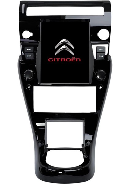 Citroen C4 (Siyah Çerçeveli) 2k Görüntü Kaliteli Tesla 9.7 Inch Multimedya Sistemi 4+64 Myway (2005-2011)