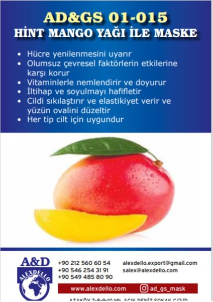 Gözenek Temizleyici, Sıkılışatırıcı ve Güzellik Maskesi - Hint Mango Yağı Maskesi - 350 Gr.