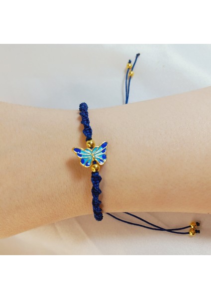 Kelebek Figürlü Örgü Makrome Bileklik, El Yapımı Ayarlanabilir Şık Hediyelik Kadın Bileklik, Kelebek Desenli Makrome Örgü Günlük Kombin Bileklik, Kelebek Bileklik, Makrome Bileklik modelleri