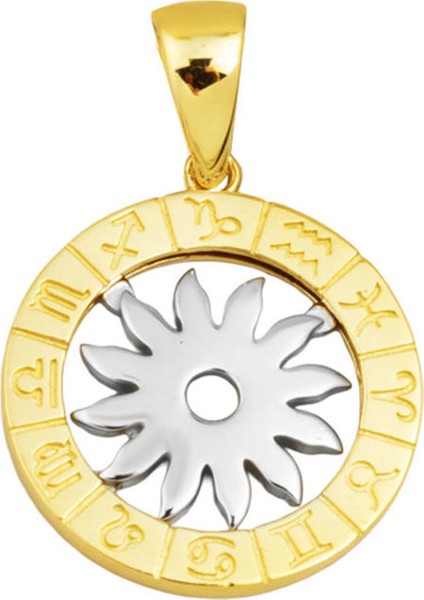 Burç Sembolü 14 Ayar Altın Kolye Ucu