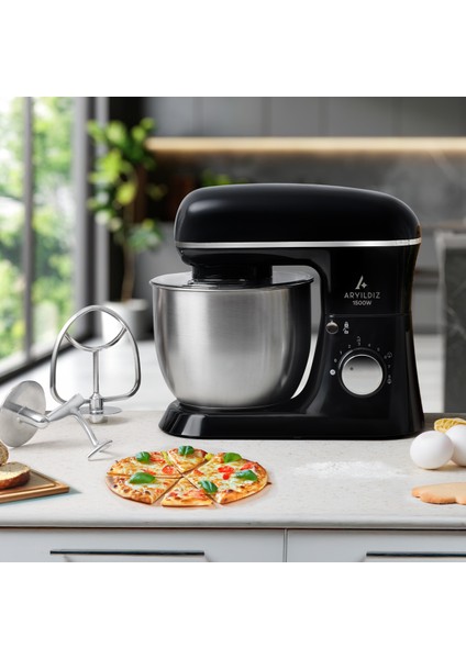 Power Chef Stand Mikser Siyah