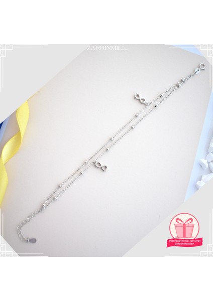 Kadın 925 Ayar Gümüş Sonsuzluk Bileklik modelleri