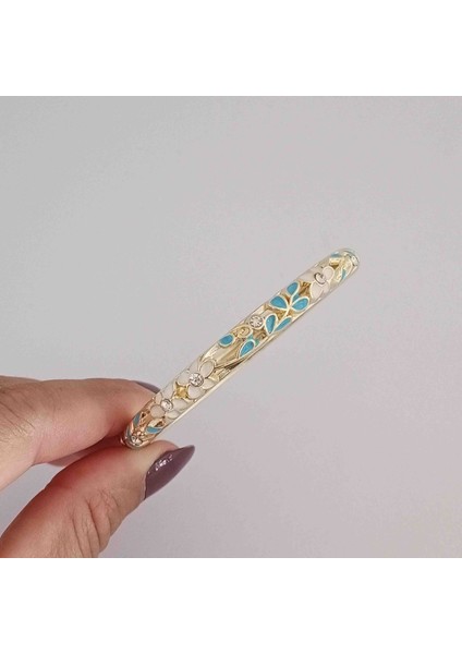 Pirinç Gold Zirkon Taşlı Mineli Kelepçe Bileklik fiyatları