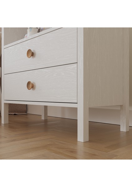 Hunerika Roma 2 Çekmeceli Şifonyer -Wood Beyaz-Minifiks Bağlantılı indirimleri