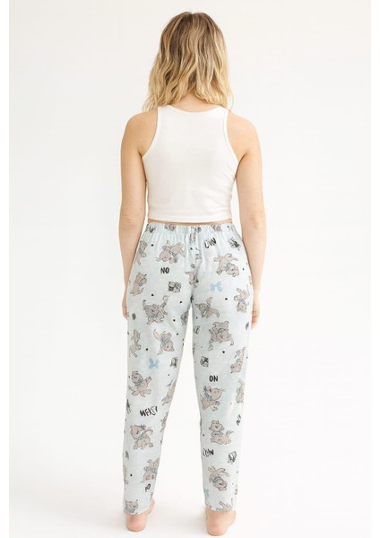 Kadın Kedi Desenli Tek Alt Yeşil fiyatları