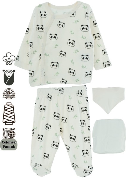 Erkek Bebek Yeni Doğan 10 Lu Zıbın Seti 0-3 Aylık %100 Organik Pamuk Yumuşak OPEB25BBLMOD52 modelleri
