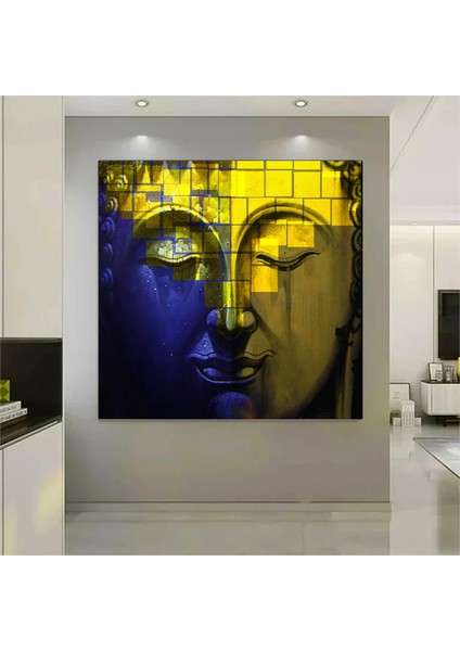 Buddha Tablosu, Asya Duvar Sanatı, Meditasyon Tablosu, Buda Posteri, Budist Baskı