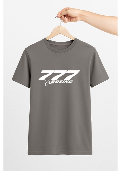 Boeing 777 Unisex Tshirt Pilot - Havacı - Uçak Tutkunu Hediye