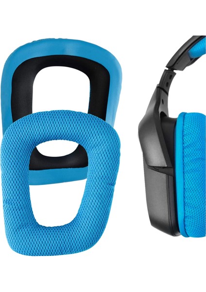 Logitech G35,G930,G933,G430,F450,G432,G33S Uyumlu Kulaklık Pedi Sünger Yastık Kulak Kılıfları Için Yedek Kulak Pedleri Earpad (Mesh Kumaş)
