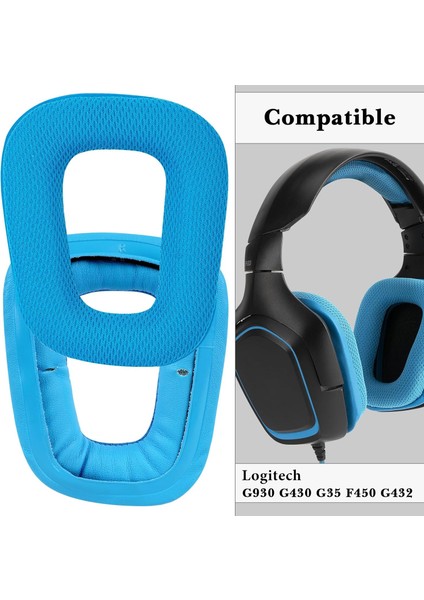 Logitech G35,G930,G933,G430,F450,G432,G33S Uyumlu Kulaklık Pedi Sünger Yastık Kulak Kılıfları Için Yedek Kulak Pedleri Earpad (Mesh Kumaş) indirimleri