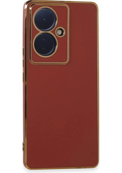 Vivo V29 Lite Kılıf Volet Silikon - Kırmızı Svlrs