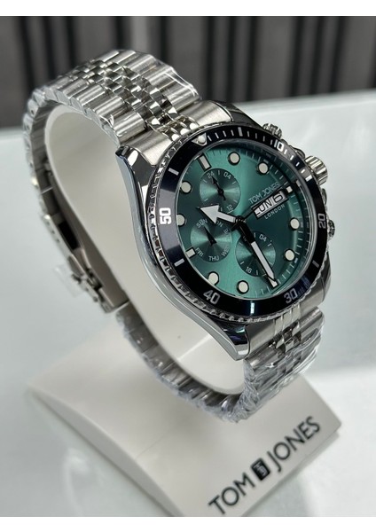 Yeşil Kadran Çelik Kordon Erkek Kol Saati