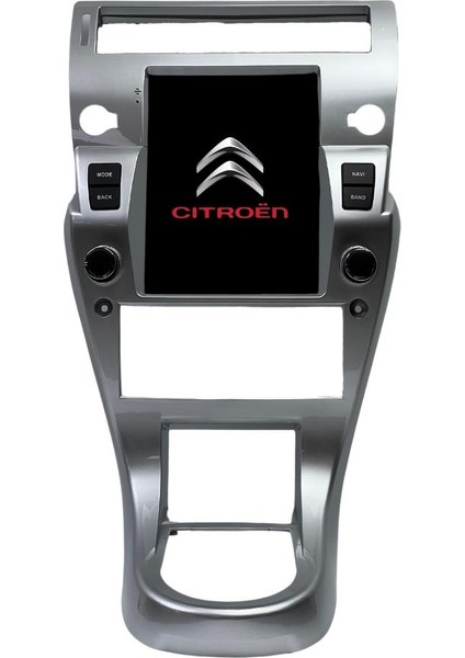Citroen C4 (Gri Çerçeveli) 2k Görüntü Kaliteli Tesla 9.7 Inch Multimedya Sistemi 4+64 Clarion (2005-2011) modelleri