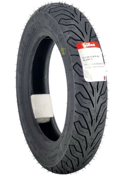 300-10 BL084 Tl (Tubeless - Dubleks) Motosiklet Lastiği