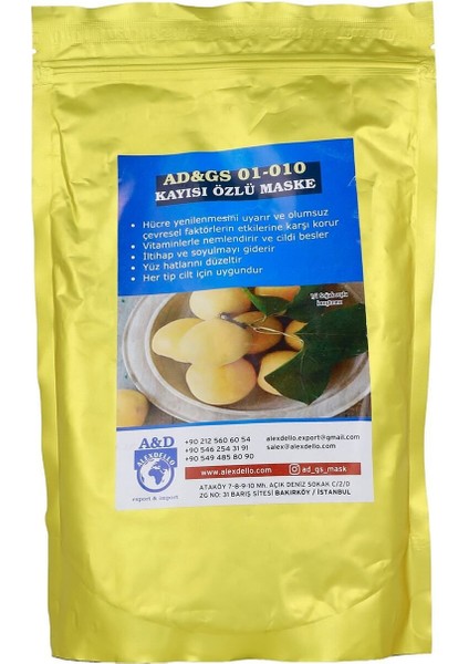 Gözenek Temizleyici, Sıkılışatırıcı ve Güzellik Maskesi - Kayısı Özlü Maske - 350 gr