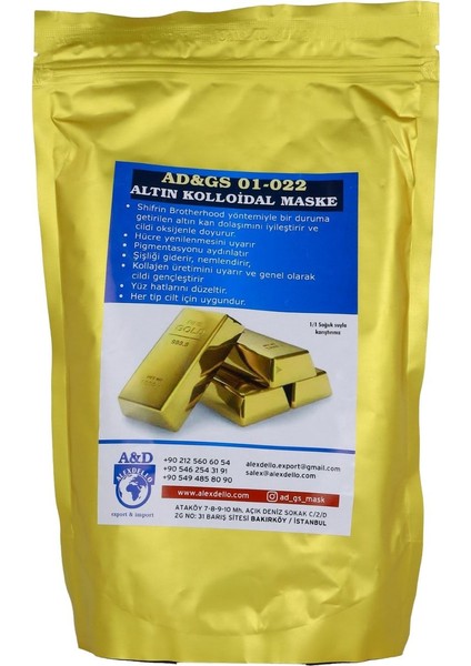 Gözenek Temizleyici, Sıkılışatırıcı ve Güzellik Maskesi - Altın Kolloidal Maske - 350 Gr. fiyatları