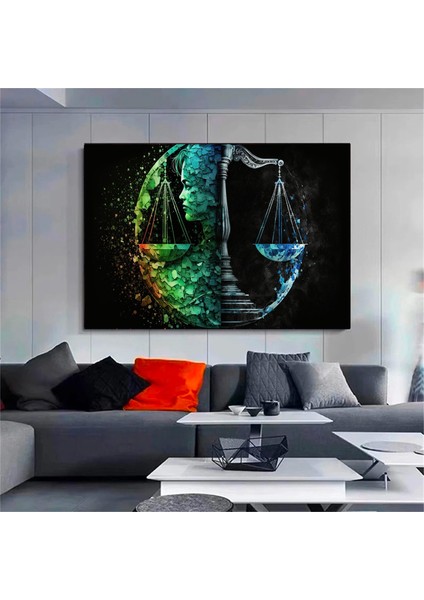 Adalet Terazisi Kanvas Sanatı. Adalet Dengesi Baskı Sanat Duvar Dekoru fiyatları
